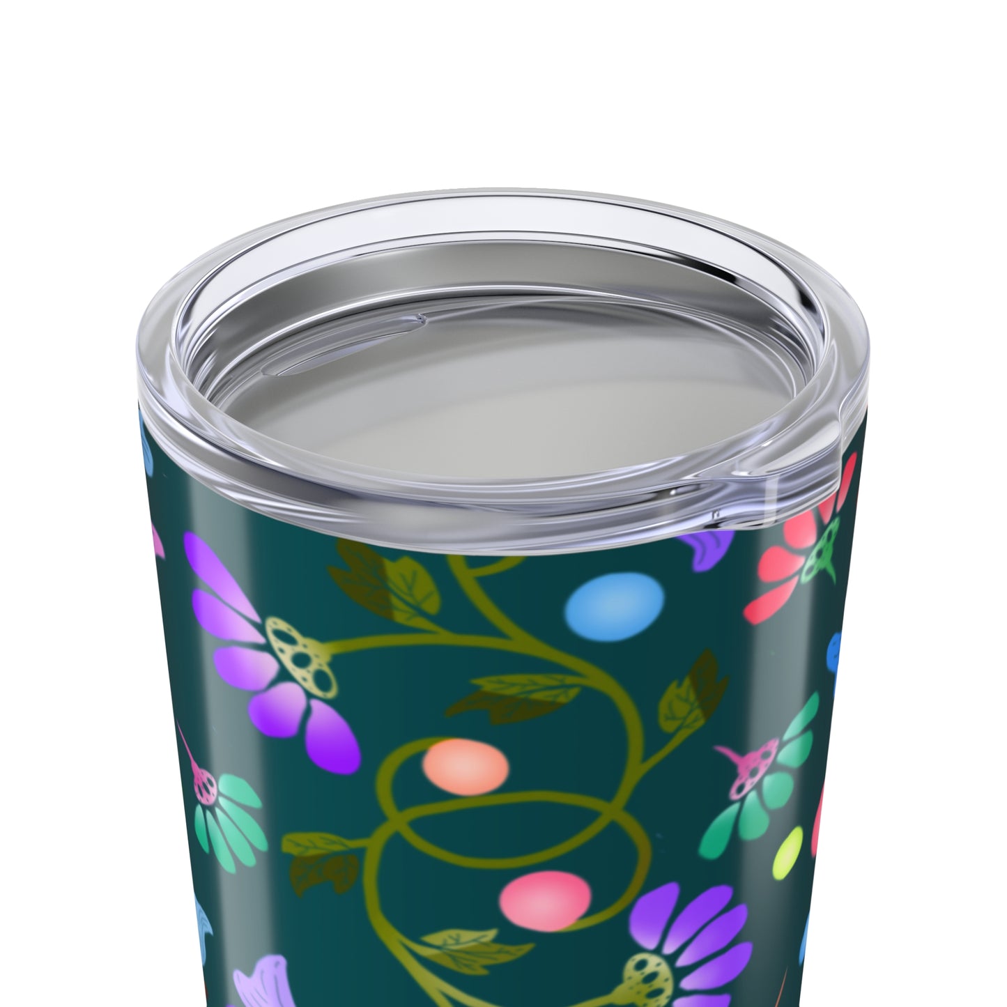 Floral Green Tumbler 20oz
